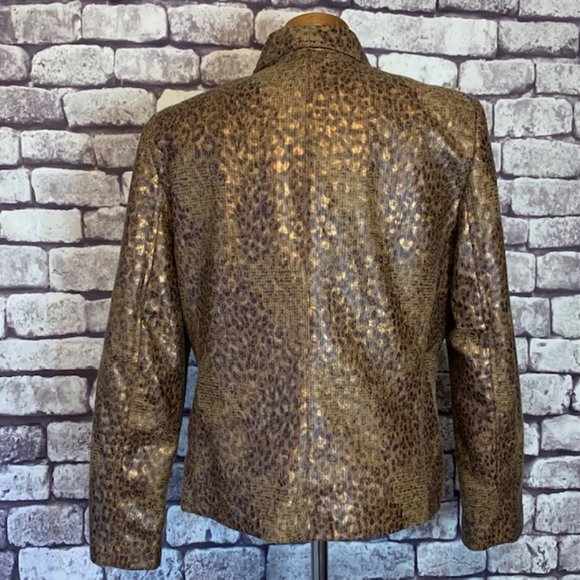 Alfred Dunner Size 10P Animal Print Jacket - Picture 7 of 10